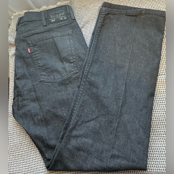 Levi's 514 Denim Gray Size 38/34 Great Condition 99% Cotton 1% Elastane - Picture 1 of 7